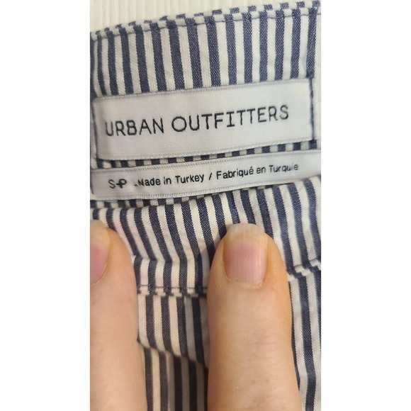 Womens Urban‎ Outfitters Mini skirt small Blue/white strip - Picture 2 of 4